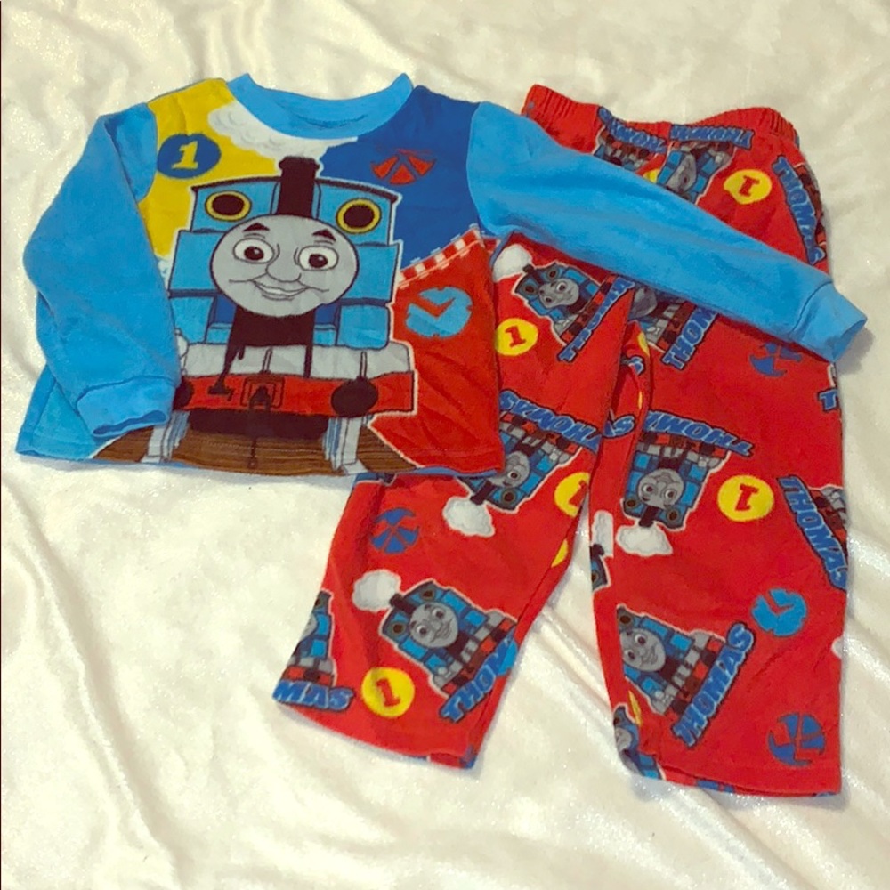 Thomas the Train fleece pajamas